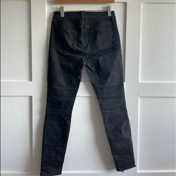 Black Skinny Mid-Rise Jeans - Picture 3 of 4
